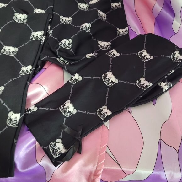 Killstar Medium Leggings Gloomy Bear Black Lace Goth Kawaii Style Y2K Fashion - Picture 9 of 9